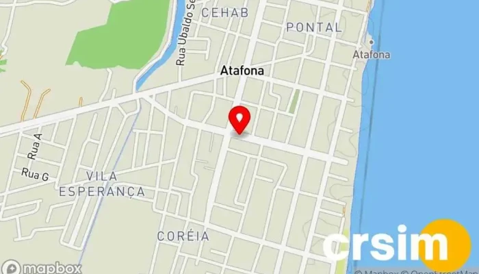 mapa de A rua Loja em São João da Barra