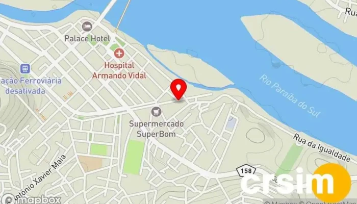 mapa de Açaí do Alex Sorveteria em São Fidélis