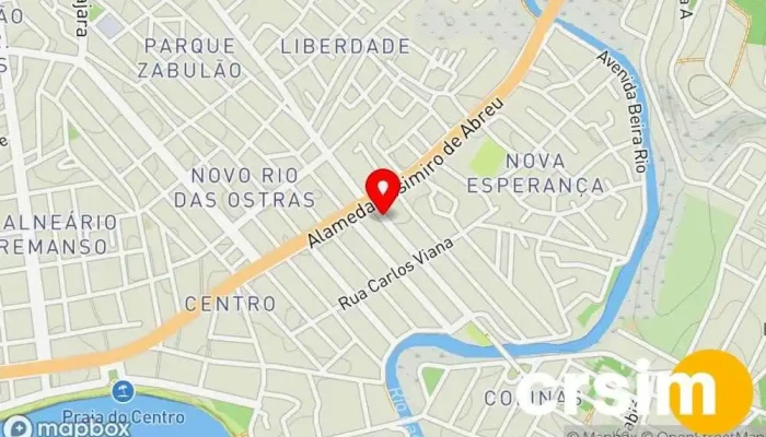 mapa de Acervo Multimarcas Loja de Roupa em Rio das Ostras