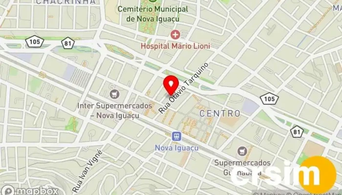mapa de ACR Fashion - Nova Iguaçu 01 Loja de moda feminina em Nova Iguaçu