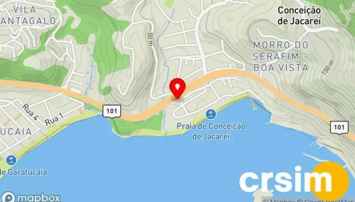 mapa de A'della Beach Store Loja de roupas de praia em Mangaratiba