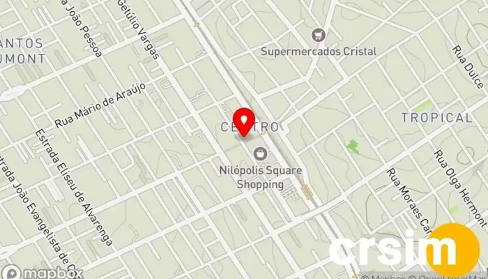 mapa de Alamo Biquinis Loja de roupas de praia em Nilópolis