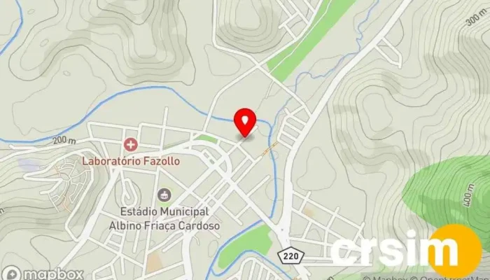 mapa de Aline Guimarães Calçados Loja de calçado em Porciúncula