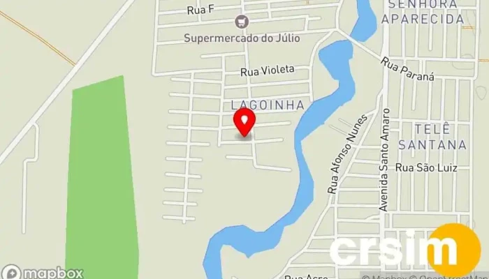 mapa de Aline Modas Loja de Roupa em São João da Barra