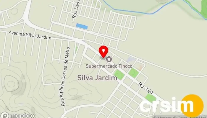 mapa de Alzira Modas Loja de Roupa em Silva Jardim