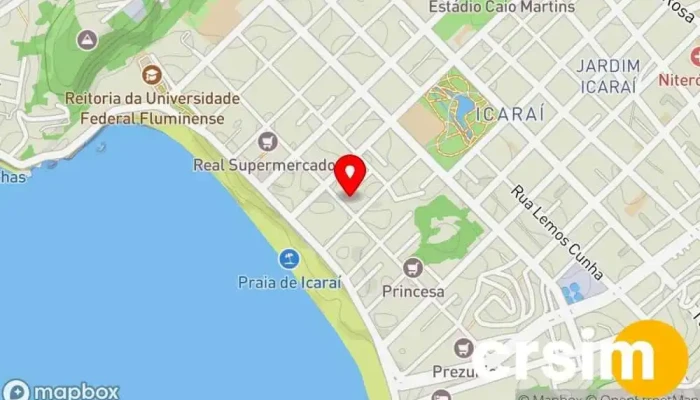 mapa de Amarilis Loja de Roupa em Niterói