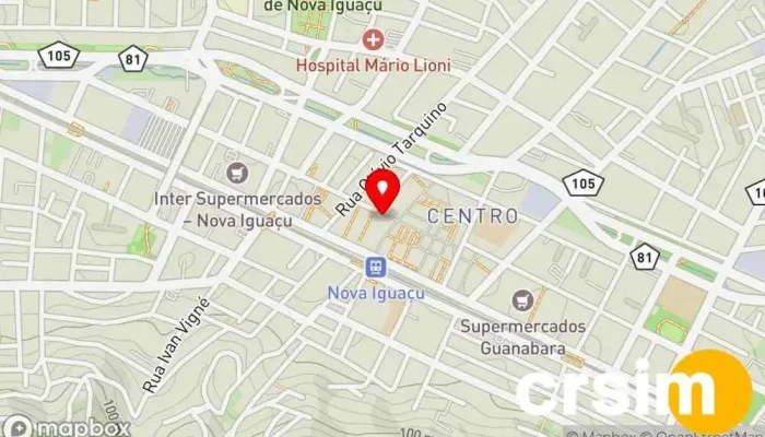 mapa de Armadilha do Corpo Loja de moda feminina em Nova Iguaçu