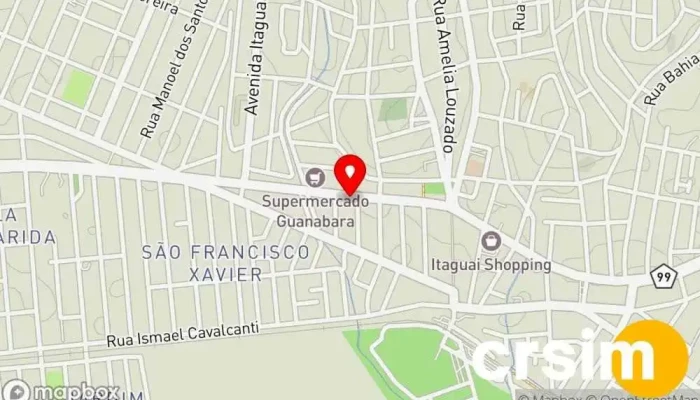 mapa de Art Em Moda Loja de Roupa em Itaguaí