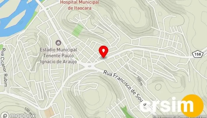 mapa de Artesã da vela Loja de velas em Itaocara