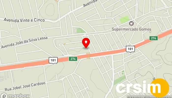 mapa de ASA BAZAR Loja de materiais de construção em Tanguá