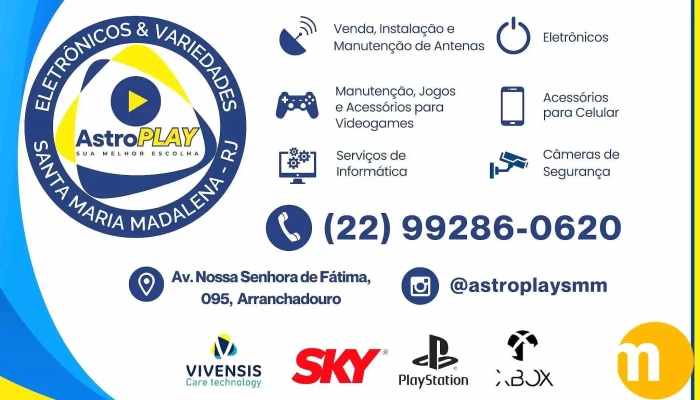 Astroplay Eletronicos Variedades Do Proprietario - Santa Maria Madalena