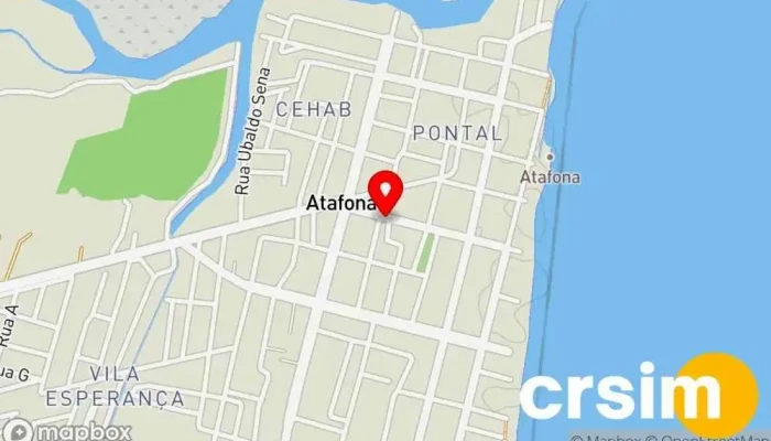 mapa de Atamacon Materiais de Construção Loja de materiais de construção em São João da Barra