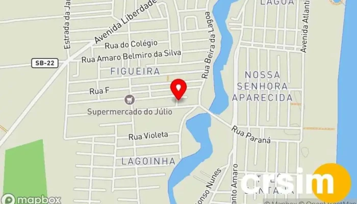 mapa de Ateliê Da Flavinha Loja de moda feminina em São João da Barra