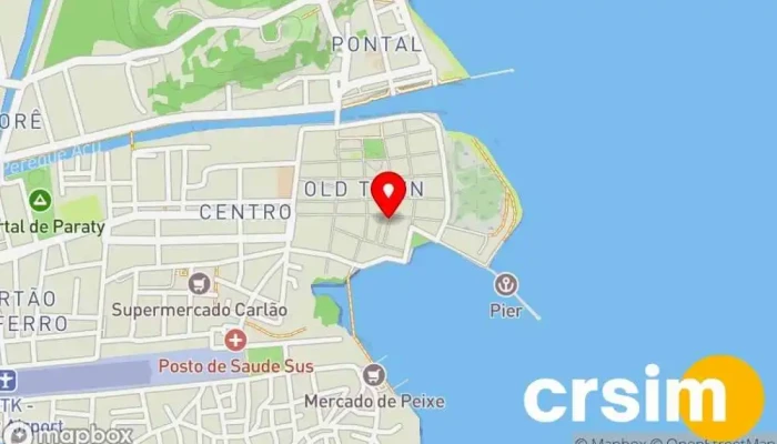 mapa de Atelier Na Pele Loja de Presentes em Paraty