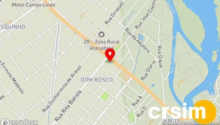 mapa de Avana Móveis Loja de móveis em Seropédica