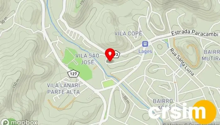 mapa de Balf personalizações Loja de roupas de designer em Paracambi