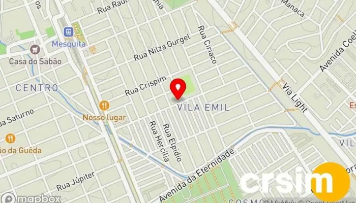 mapa de Bam Binas Loja de moda feminina em Mesquita