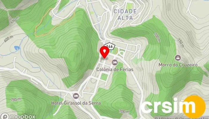 mapa de Barão do Café Cafeteria em Santa Maria Madalena