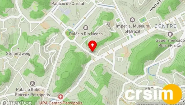 mapa de Bauhaus Shopping center, Loja de Roupa, Cinema em Petrópolis
