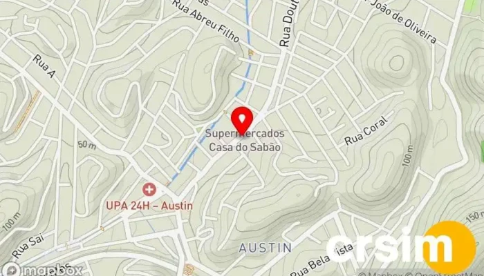 mapa de Bazar Serafim Bazar, Loja, Brechó em Nova Iguaçu
