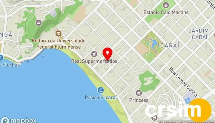 mapa de Bazar Store RJ Loja de Roupa em Niterói