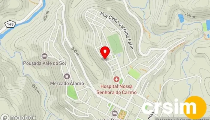 mapa de Bella Lírio moda plus size Loja de moda feminina em Carmo