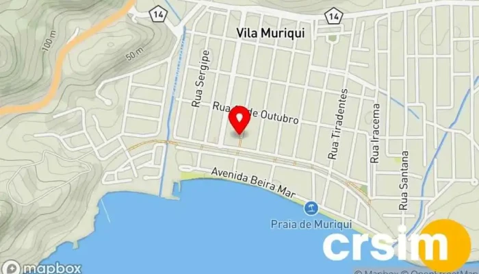 mapa de Bicho de Praia Loja de moda infantil em Mangaratiba