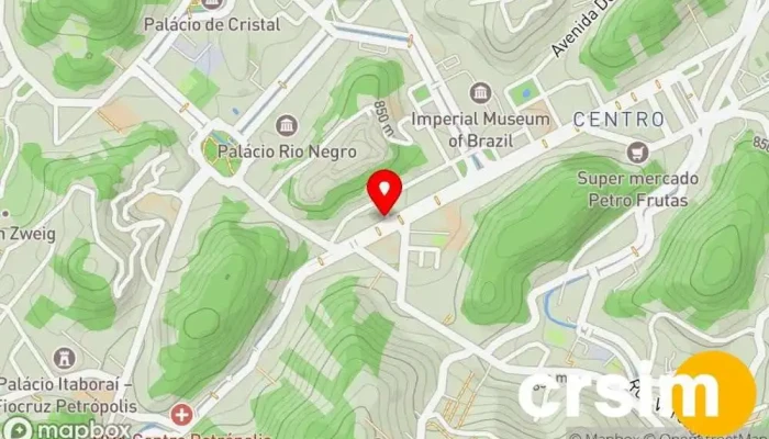 mapa de Bico da Bota Loja de calçado, Loja de roupas esportivas em Petrópolis