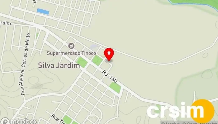 mapa de Bike Shop CarLine Loja em Silva Jardim