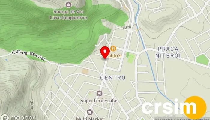 mapa de Blanc Loja de Roupa em Guapimirim