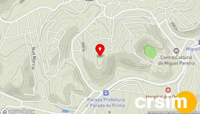 mapa de Bmell Madeiras. Loja de materiais de construção em Miguel Pereira