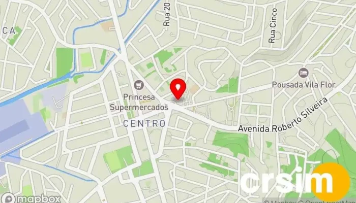 mapa de Boulevard Maricá Shopping center em Maricá