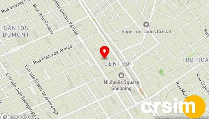 mapa de Boutique Flor da Moda Loja de Roupa em Nilópolis