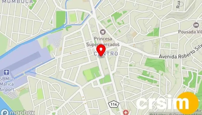mapa de Boutique Prazeres Loja de roupas de praia em Maricá