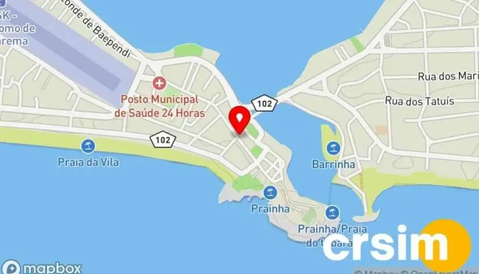 mapa de Brazil Bikini Loja de Roupa em Saquarema