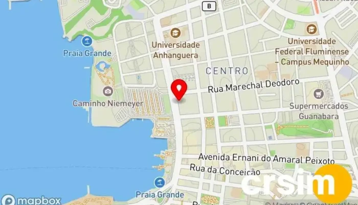 mapa de Caçula Niterói - Papelaria, Bazar, Artesanato e Tecidos em Rio de Janeiro Loja de variedades em Niterói