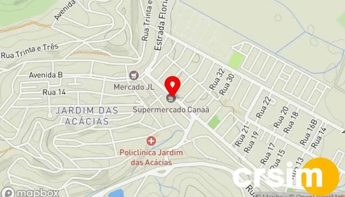 mapa de Cantinho das Amigas Loja de Roupa em Porto Real