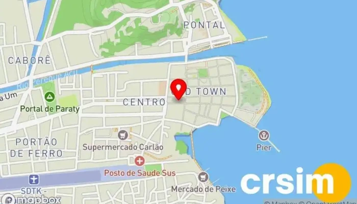 mapa de Capim Limão - Centro Histórico Paraty Rj Loja de Roupa em Paraty
