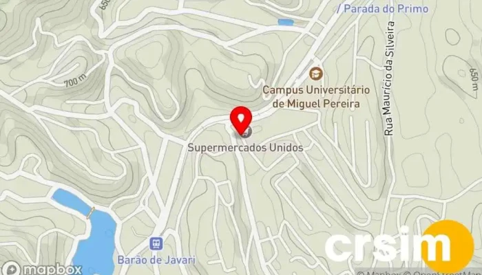 mapa de Cartório do Ofício Único de Miguel Pereira Cartório de Registro Civil em Miguel Pereira