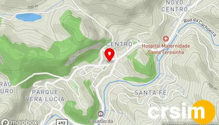 mapa de Casa Guerra Ltda Loja de tecidos em São José do Vale do Rio Preto