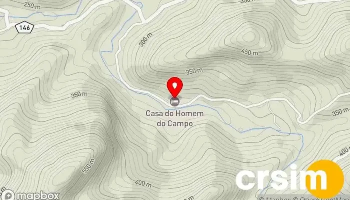 mapa de Casa Homem do Campo Hospedaria em Santa Maria Madalena