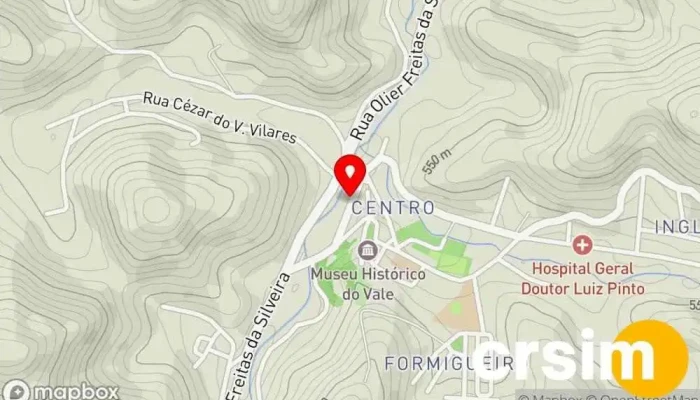 mapa de Casa líder Loja de materiais de construção em Rio das Flores