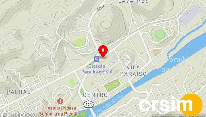 mapa de Casa Lopes Ltda Loja de artigos domésticos em Paraíba do Sul