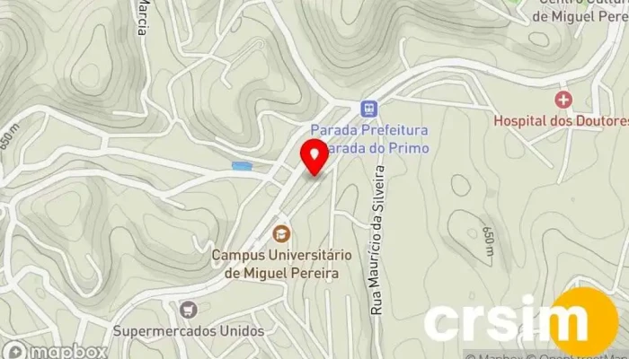 mapa de Casa Miguel Pereira Apartamento para aluguel de temporada em Miguel Pereira