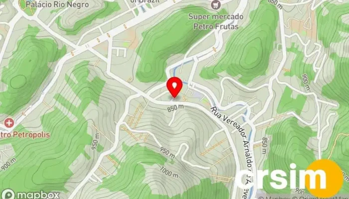 mapa de Casa Verde Modas Loja de moda feminina, Loja de Roupa em Petrópolis