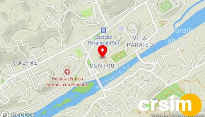 mapa de CDL-Câmara de Dirigentes Lojistas de Paraíba do Sul Consultoria empresarial em Paraíba do Sul