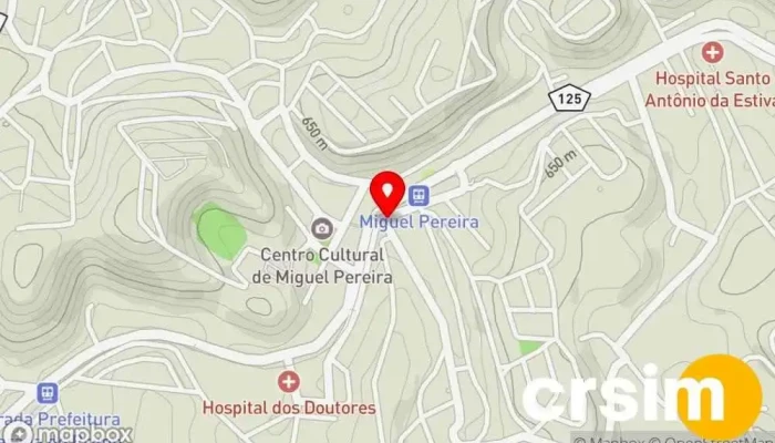 mapa de CDL Miguel Pereira e Paty do Alferes Associação / organização em Miguel Pereira