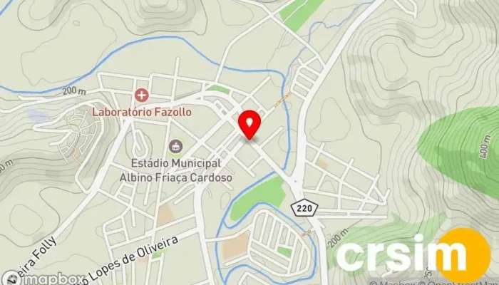 mapa de Central da Chuteira Porciúncula Loja de artigos esportivos em Porciúncula