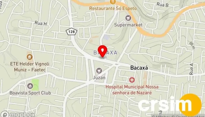 mapa de Cicle Star Bacaxa Loja de bicicleta, Bicicletaria, Loja de bicicletas elétricas, Loja de bicicletas de montanha em Saquarema