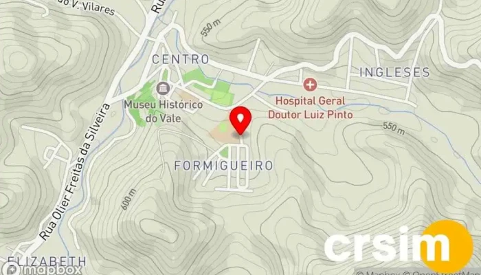 mapa de CIEP 298 Manuel Duarte Escola pública em Rio das Flores